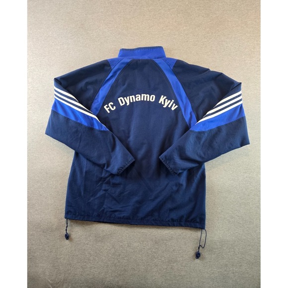 Vintage Dynamo Kiev Jacket Mens Large Blue 2002 Full Zip Soccer Track Football - Picture 1 of 16